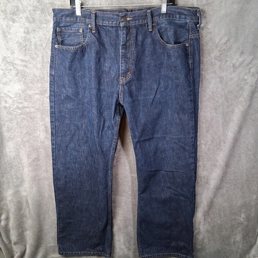 Levis 569 Jeans Men Size 38x30 Dark Blue Loose Straight Mid-Rise 5 Pocket Casual